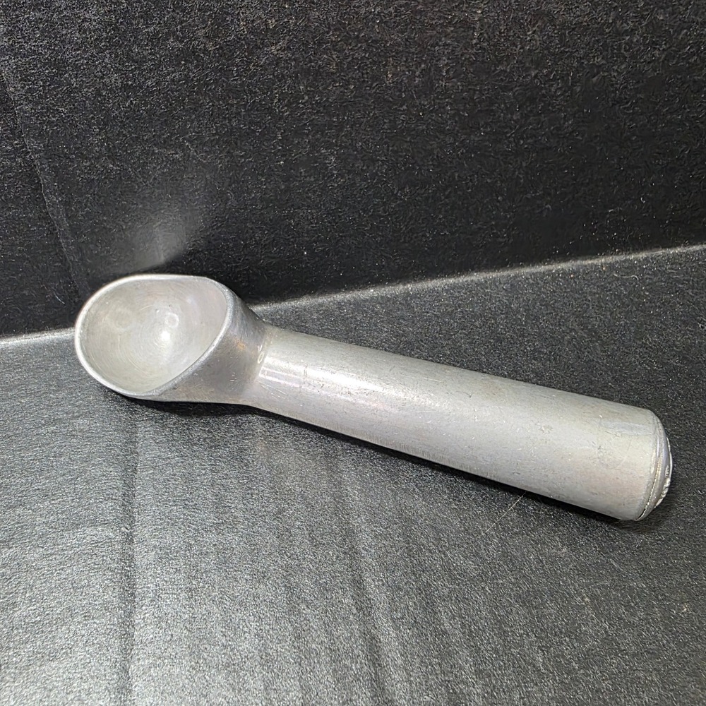 Cooks Club Vintage Aluminum Ice Cream Scoop Taiwan Silver‎ Metal Kitchen Utensil
